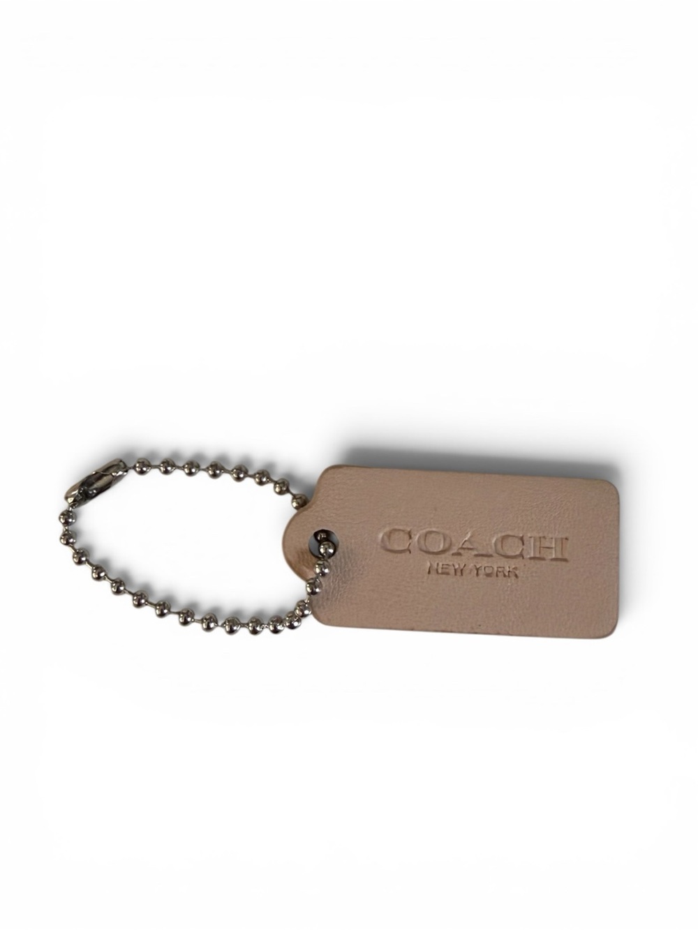 Coach Blush Pink Purse Charm Tag